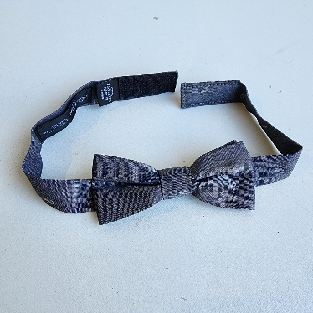 Sovereign Code Boys Gray Mustash Bow Tie Toddler Kids